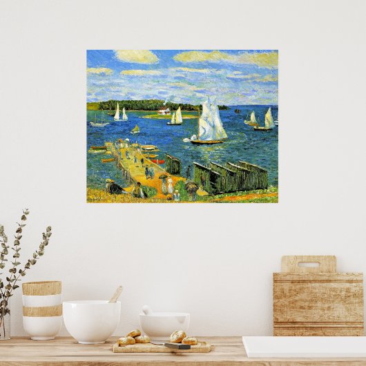 Glackens - Mahone Bay, schöne Kunst, Poster (Küche)