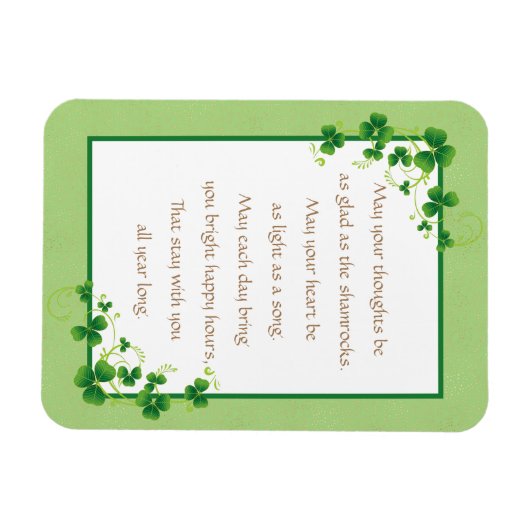 Glad As Kleeblatts Irish Sessing Magnet (Horizontal)