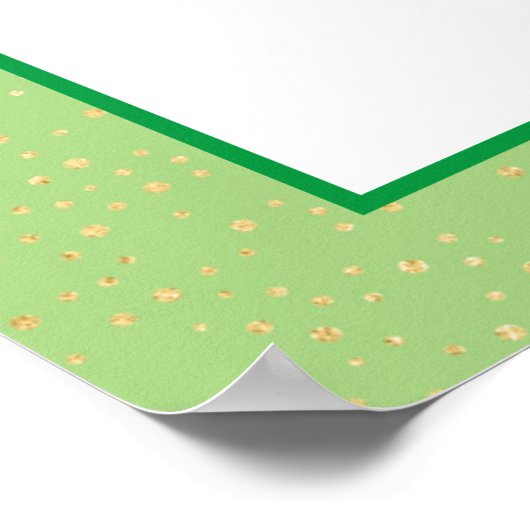 Glad As Kleeblatts Irish Sessing Poster (Ecke)