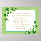 Glad As Kleeblatts Irish Sessing Poster (Vorne)