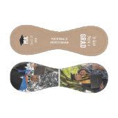 GLAD DU EIN GRAD-2-Foto-Monogramm-Abschluss. Baseball (Paneele)