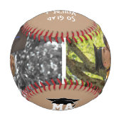 GLAD DU EIN GRAD-2-Foto-Monogramm-Abschluss. Baseball (Rückseite)