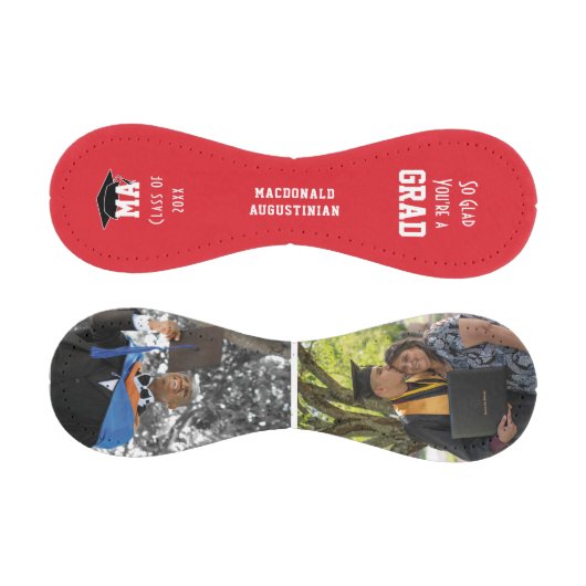 GLAD DU EIN GRAD-2-Foto-Monogramm-Abschluss. Baseball (Paneele)