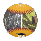 GLAD DU EIN GRAD-2-Foto-Monogramm-Abschluss. Baseball (Rückseite)