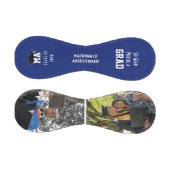 GLAD DU EIN GRAD-2-Foto-Monogramm-Abschluss. Baseball (Paneele)