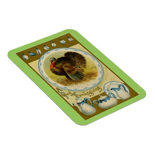 Glad Erntedank Türkei Magnet (Rechte Seite)