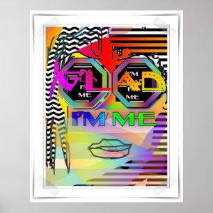 Glad I bin ich Poster