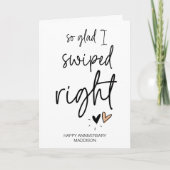 Glad I Swiwight Jubiläum Geschenkweine Karte (Vorderseite)