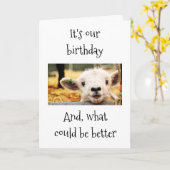 GLAD I WAWING ALT MIT "YOU" AGE SPASS FRIEND KARTE (Gelbe Blume)