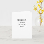 Glad, ich bin nicht deine Karte (Gelbe Blume)