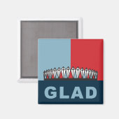 Glad in Hampton Magnet (Vorderseite/Rückseite)
