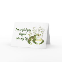 Glad kam in meinen Niedlichen romantischen Frosch