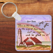 Glad Lighthouse Christlich Schlüsselanhänger (Vorderseite)