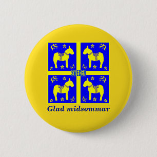 Glad Midsommar Button