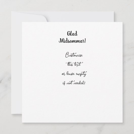 Glad Midsommar Einladung (Rückseite)