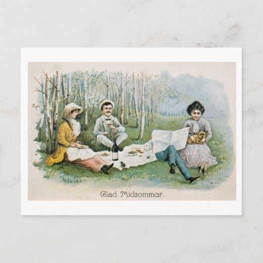 Glad Midsommar! Postkarte (Vorderseite)
