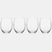 Glad Påsk! skandinavische Muster Weinglas Ohne Stiel (Links)