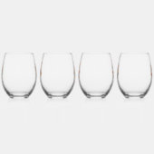 Glad Påsk! skandinavische Muster Weinglas Ohne Stiel (Rechts)