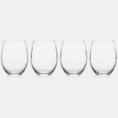 Glad Påsk! skandinavische Muster Weinglas Ohne Stiel (Links)