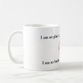 Glad, Sie sind hier Tasse (Links)