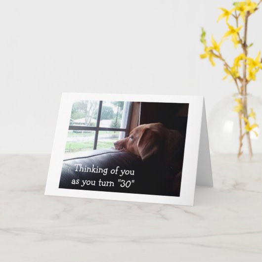 GLAD THAT YOU ARE "30" AND THAT I AM NOT KARTE (Gelbe Blume)