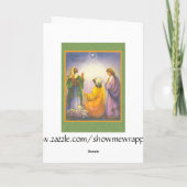 Glad Tidings Feiertagskarte (Rückseite)