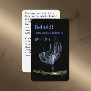 Glad Tidings Holy Card Visitenkarte