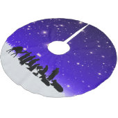 Glad Tidings of Great Joy! zu Polyester Weihnachtsbaumdecke (Schrägansicht)