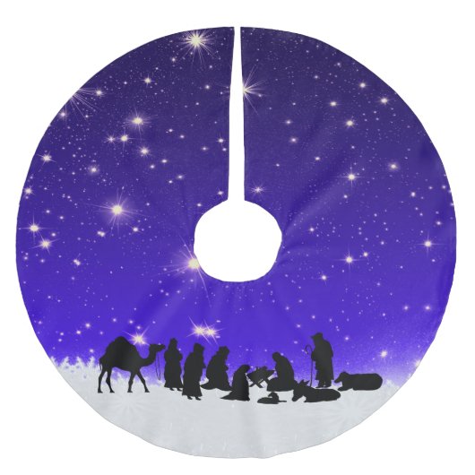 Glad Tidings of Great Joy! zu Polyester Weihnachtsbaumdecke (Vorderseite)