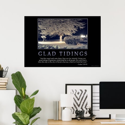 Glad Tidings Poster (Heimbüro)