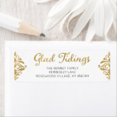 Glad Tidings Weihnachts-Rücksendeadresse (Insitu)