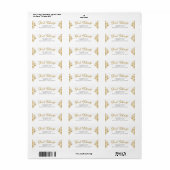 Glad Tidings Weihnachts-Rücksendeadresse (Vorne)