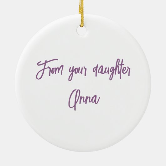 "Glad we are Friends" Circle Ornament (Hinten)