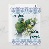Glad We are Friends Postkarte (Vorne/Hinten)