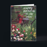 GLAD WE SHARE BIRTHDAY TO MY TWIN SISTER KARTE<br><div class="desc">GLAD WE SHARE EVERYTHING AND ESPECIALLY OUR BIRTHDAY TWIN SISTER</div>