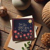 Glad You Exist Fun Bloral Niedliches Denken Sie an