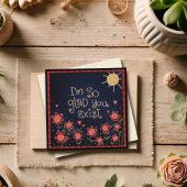 Glad You Exist Fun Bloral Niedliches Denken Sie an