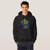 Glad You Exist Funny Außerirdischen Liebe Wertungs Hoodie (Vorne ganz)