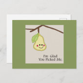 Glad you picked me postkarte (Vorne/Hinten)