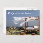 Glad You're not here - Holen Sie sich Bent Greetin Postkarte (Vorne/Hinten)