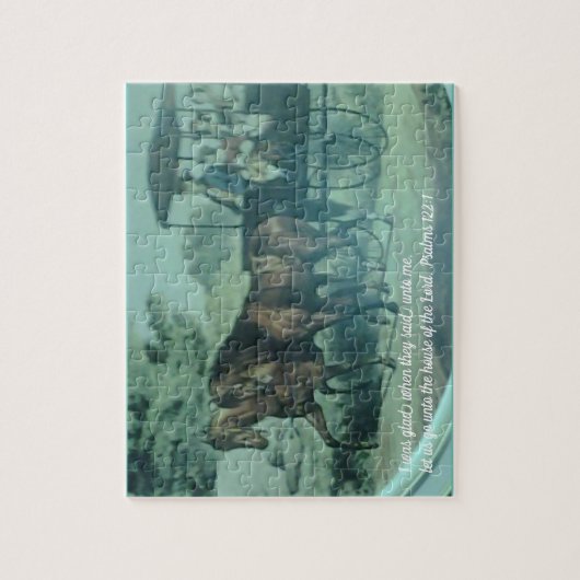 Glad zur Kirche gehen Puzzle (Vertikal)