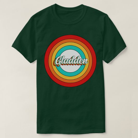 Gladden Name Shirt Vintag Gladden Circle (Design vorne)