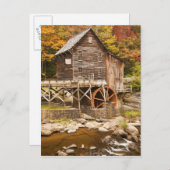 Glade Creek Grist Mill, Babcock Staat Park, 2 Postkarte (Vorne/Hinten)