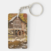 Glade Creek Grist Mill, Babcock Staat Park, 2 Schlüsselanhänger (Rückseite)