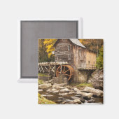 Glade Creek Grist Mill, Babcock Staat Park, Magnet (Vorderseite/Rückseite)