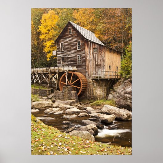 Glade Creek Grist Mill, Babcock Staat Park, Poster (Vorne)