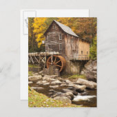 Glade Creek Grist Mill, Babcock Staat Park, Postkarte (Vorne/Hinten)