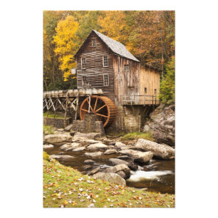Glade Creek Grist Mill, Babcock State Park, Fotodruck