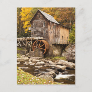 Glade Creek Grist Mill, Babcock State Park, Postkarte