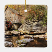 Glade Creek Grist Mill, Clifftop, WV, Keramikornament (Rückseite)